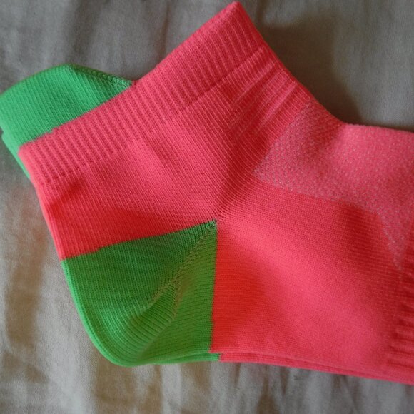 SLS3 Adult Triathlon Athletic Performance Socks Size Large Neon Orange NWT - Picture 5 of 8